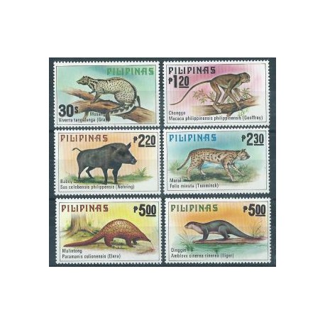 Filipiny - Nr 1281 - 86 1979r - Ssaki