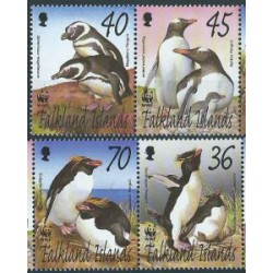 Falklandy - Nr 855 - 58 Pasek 2002r - WWF - Ptaki