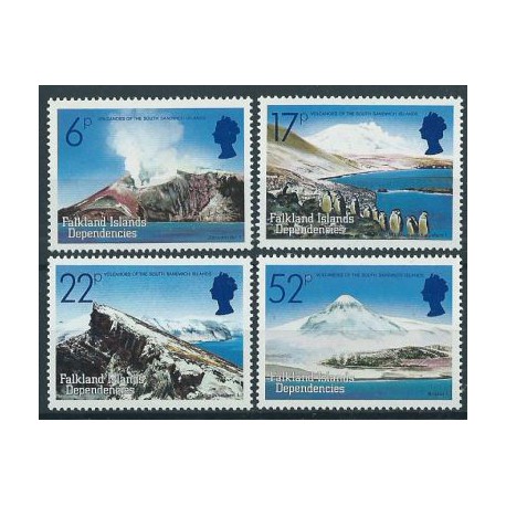 Falklandy - Nr 125 - 28 1984r - Ptaki - Krajobrazy