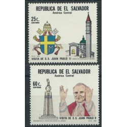 Salwador - Nr 1453 - 54 Chr 39 1983r - Papież