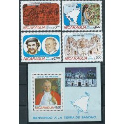 Nikaragua - Nr 2371 - 74 Bl 148 Chr 38 1983r - Papież