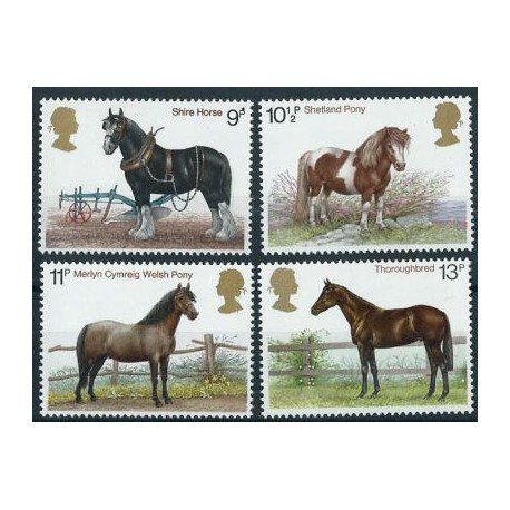Wielka Brytania - Nr 769 - 72 1978r - Konie