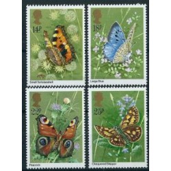 Wielka Brytania - Nr 875 - 78 1981r - Motyle