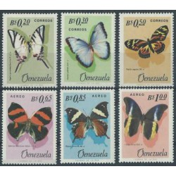 Wenezuela - Nr 1639 - 44 1966r - Motyle