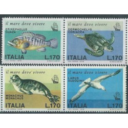 Włochy - Nr 1603 - 06 1978r - Ryba -  Ptak - Ssak morski