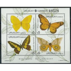 Urugwaj - Bl 67 1995r - Motyle