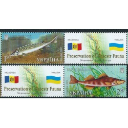 Ukraina - Nr 894 - 95 Pasek  2007r - Ryby