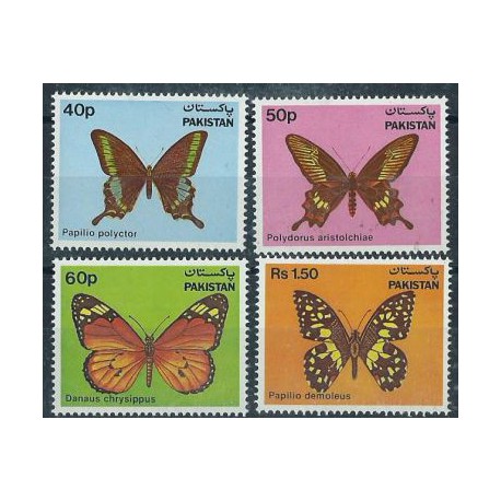 Pakistan - Nr 579 - 82 1983r - Motyle
