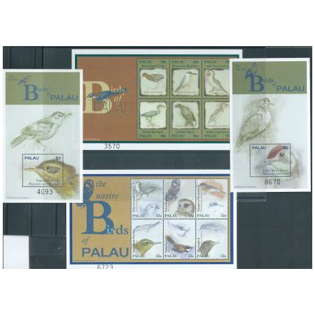 Palau - Nr 1661 - 72 Bl 113 - 14 2000r - Ptaki
