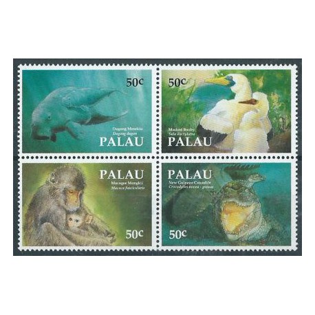 Palau - Nr 606 - 09 1993r - Ssaki morskie  - Ptaki -  Gady