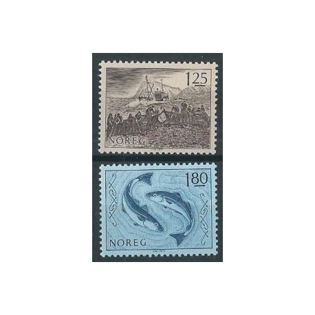 Norwegia - Nr 751 - 52 1977r - Ryby - Marynistyka