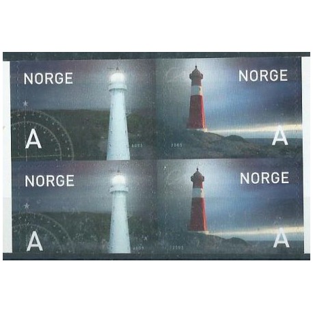 Norwegia - Nr 1546 - 47 D/D 2005r - Latarnie morskie