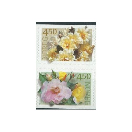 Norwegia - Nr 1366 - 67 2001r - Kwiaty