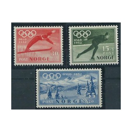Norwegia - Nr 372 - 74 1951r - Sport - Olimpiada