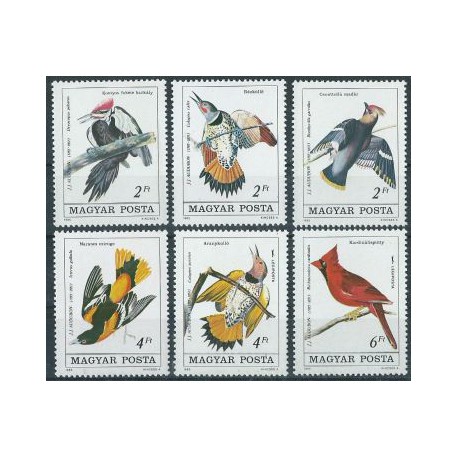 Węgry - Nr 3760 - 65 1985r - Ptaki
