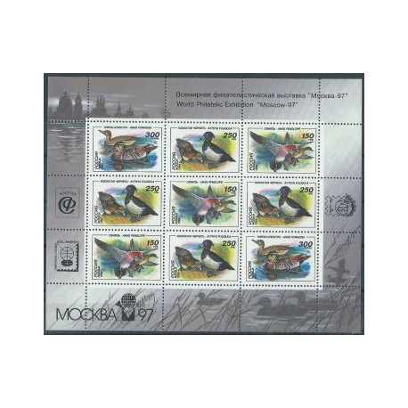 Rosja - Nr 389 - 91 Klb 1994r - Ptaki