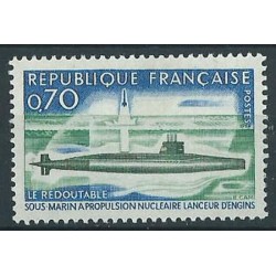 Francja - Nr 1686 A 1969r - Marynistyka - Łódz podwodna