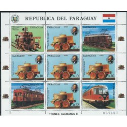 Paragwaj - Nr 4026 Klb 1986r - Koleje