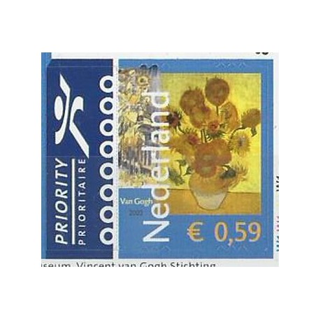 Holandia - Nr 2084 2003r - Kwiaty - Malarstwo