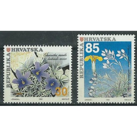 Chorwacja - Nr 205 - 06 1992r - Kwiaty