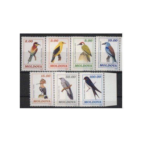 Mołdawia - Nr 056 - 62 1992r - Ptaki