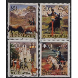 Jugosławia - Nr 2251 - 54 1987r - Malarstwo - Konie