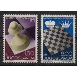 Jugosławia - Nr 1472 - 73 1972r - Szachy