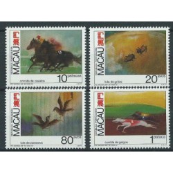 Macau - Nr 663 - 66 1990r - Konie -  Ptaki - Psy