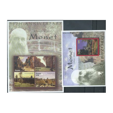 Guyana - Nr 7246 - 49 Bl 714 2001r - Malarstwo