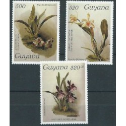 Guyana - Nr 1866 - 68 1987r - Kwiaty