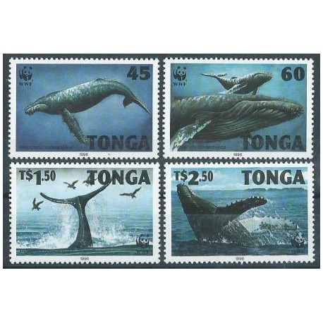 Tonga - Nr 1400 - 03 1992r - WWF - Ssaki morskie