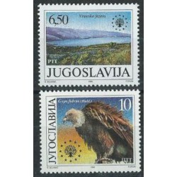 Jugosławia - Nr 2452 - 53 1990r - Ptak -  Krajobrazy