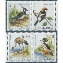 Jugosławia - Nr 2463 - 66 Pasek 1991r - Ptaki