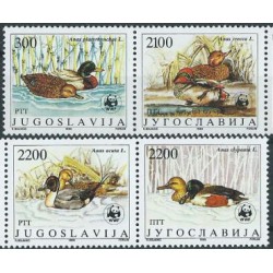 Jugosławia - Nr 2328 - 31 Pasek 1989r - WWF - Ptaki
