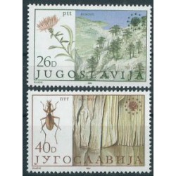 Jugosławia - Nr 2053 - 54 1984r - Kwiaty - Krajobrazy