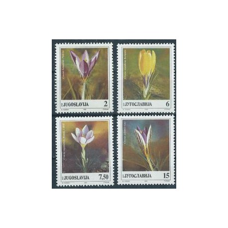 Jugosławia - Nr 2467 - 70 1991r - Kwiaty