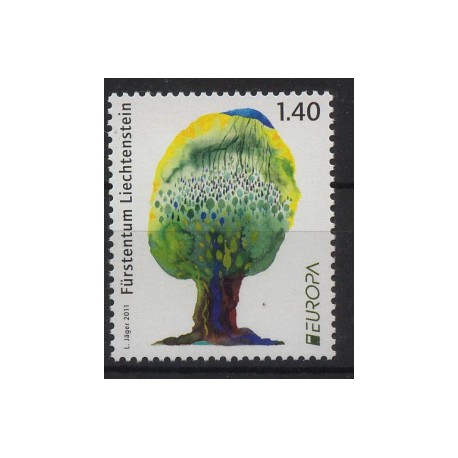 Liechtenstein - Nr 1591 2011r - CEPT - Drzewa