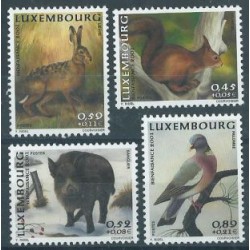 Luxemburg - Nr 1554 - 57 2001r - Ssaki - Ptak