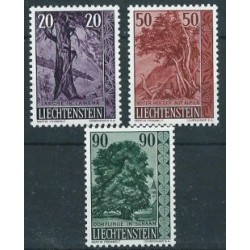 Liechtenstein - Nr 377 - 79 1959r - Drzewa