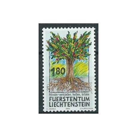 Liechtenstein - Nr 1064 1993r - Drzewa