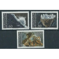 Liechtenstein - Nr 1093 - 95 1994r - Minerały