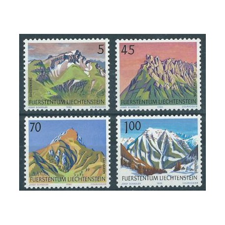 Liechtenstein - Nr 993 - 96 1990r - Krajobrazy