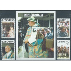 Lesotho - Nr 847 - 50 Bl 74 Chr 142 1990r - Papież