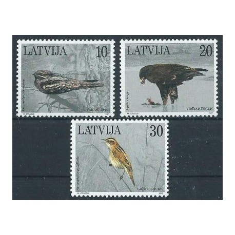Łotwa - Nr 447 - 49 1997r - Ptaki