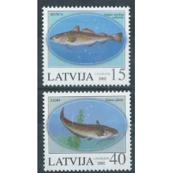 Łotwa - Nr 574 - 75 2002r - Ryby