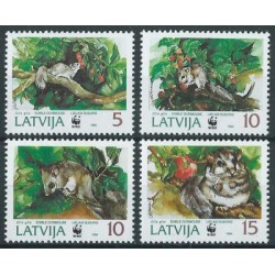 Łotwa - Nr 378 - 81 1994r - WWF -  Ssaki