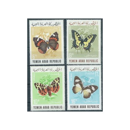 Yemen - Nr 490 - 93 1966r - Motyle