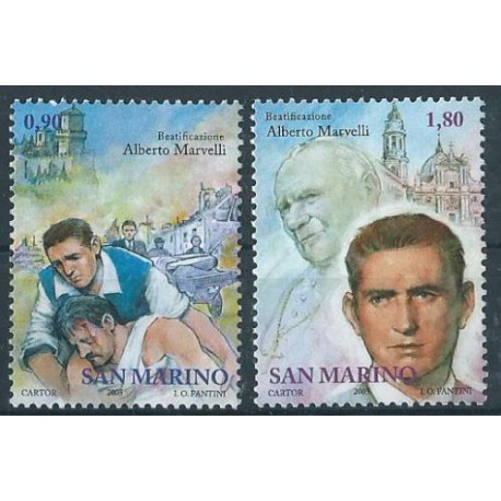 San Marino - Nr 2190 - 91 2005r - Papież