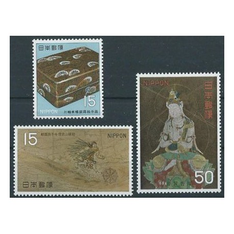 Japonia - Nr 996 - 98 1968r - Malarstwo