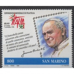 San Marino - Nr 1802  Chr 258 1998r - Papież